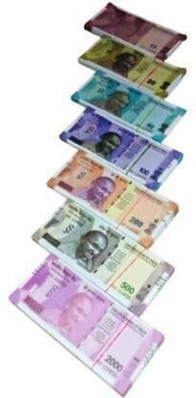 BBS DEAL Combo Gift Pack (15 Each x 7=105 Nakli Note) Playing New Fake currency Note Gag Toy(Multicolor)