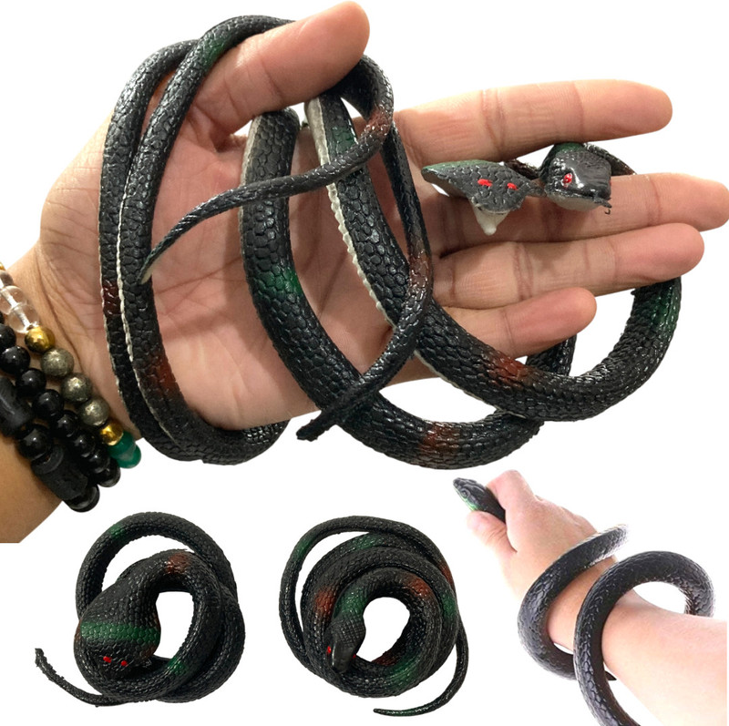 Infojerk Lifestyle (Pack Of 2 ) Realistic Rubber Snake Toy For Kids | Large Fake Snake Toy Snake Prank Toy Gag Toy(Multicolor)