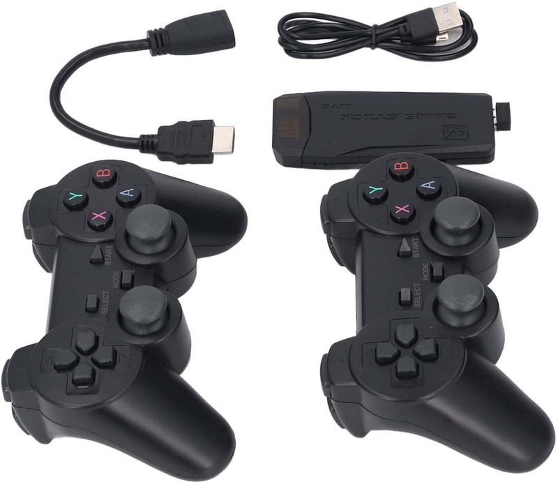 4uonly Gamesstation M33 Retro Game 2 Wireless Controllers Good Quality GRA6  Gaming Accessory Kit(Black, For PS)
