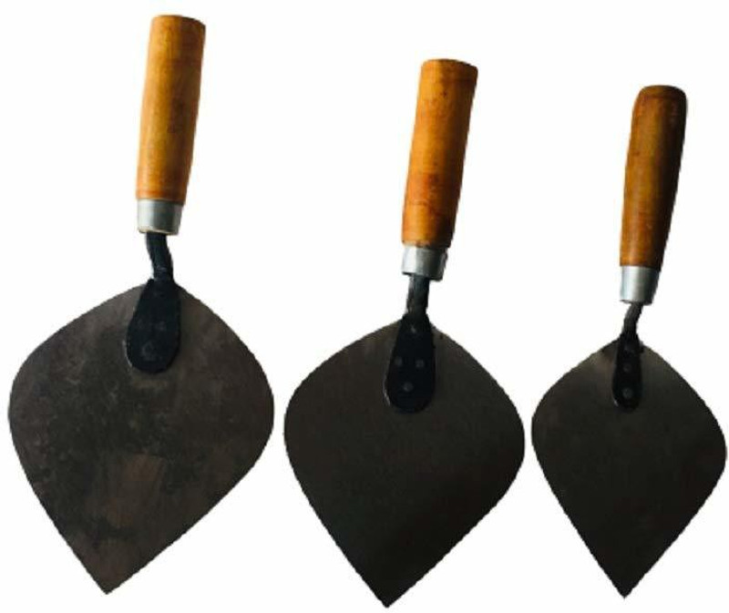 Sage Trowel with Metal Blade and Wood Trowel,karni (Small,Medium,Large) (Pack of 3) Garden Tool Kit(3 Tools)