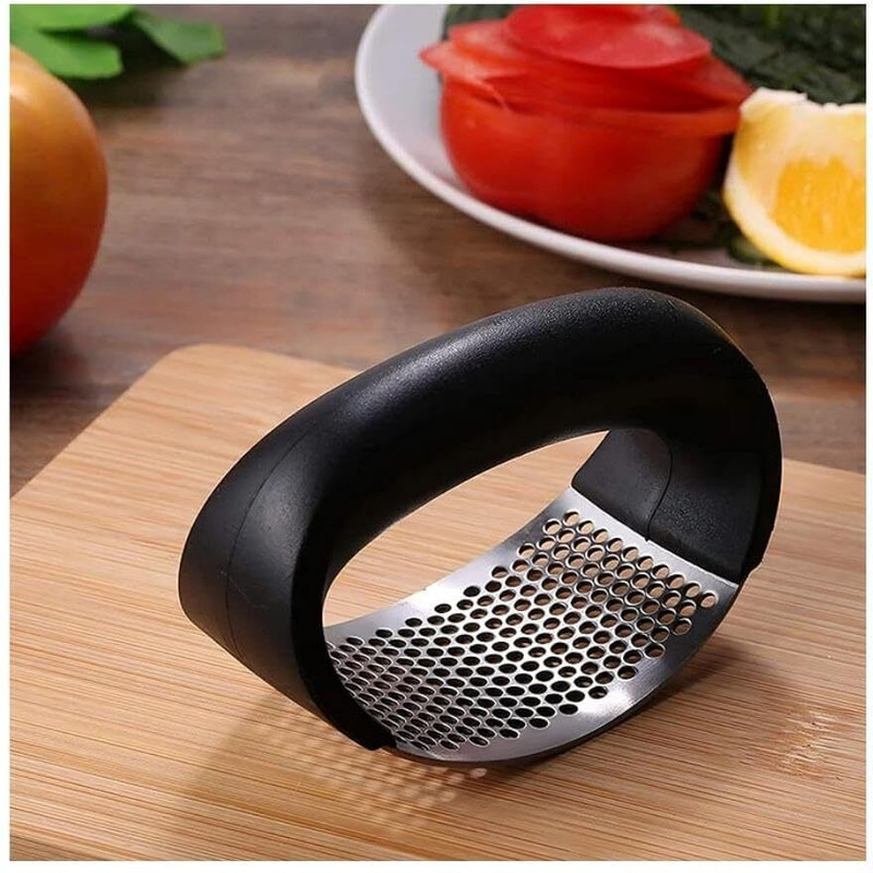 maantreading Stainless Steel Garlic Mincer and Crusher with Handle, Ginger Press and Chopper Garlic Press(Multicolor)