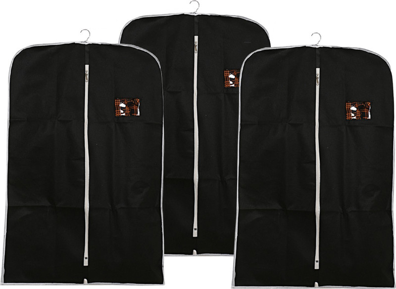 HOMESTIC by Kuber Industries Blazer Cover Foldable Non Woven Coat/Blazer Cover (Black) 100000000023014_HT(Black)