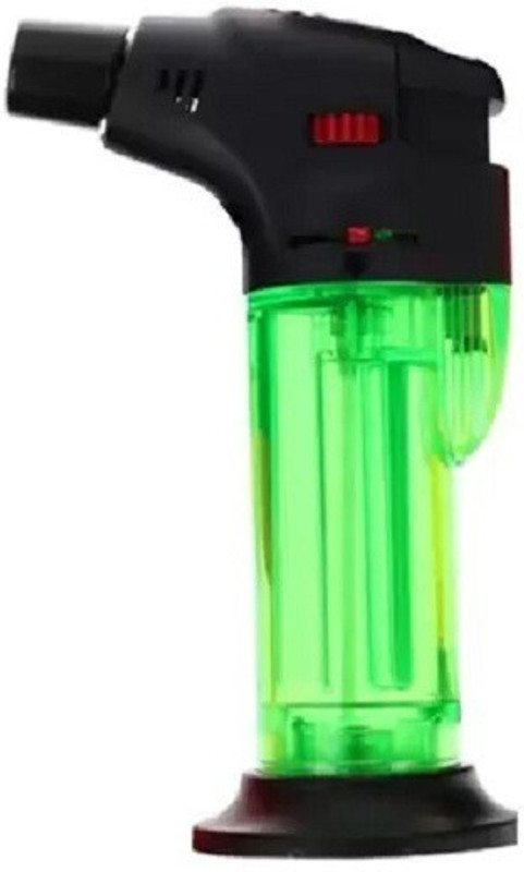Divine Gifts Plastic Gas Lighter(Black, Green, Pack of 1)