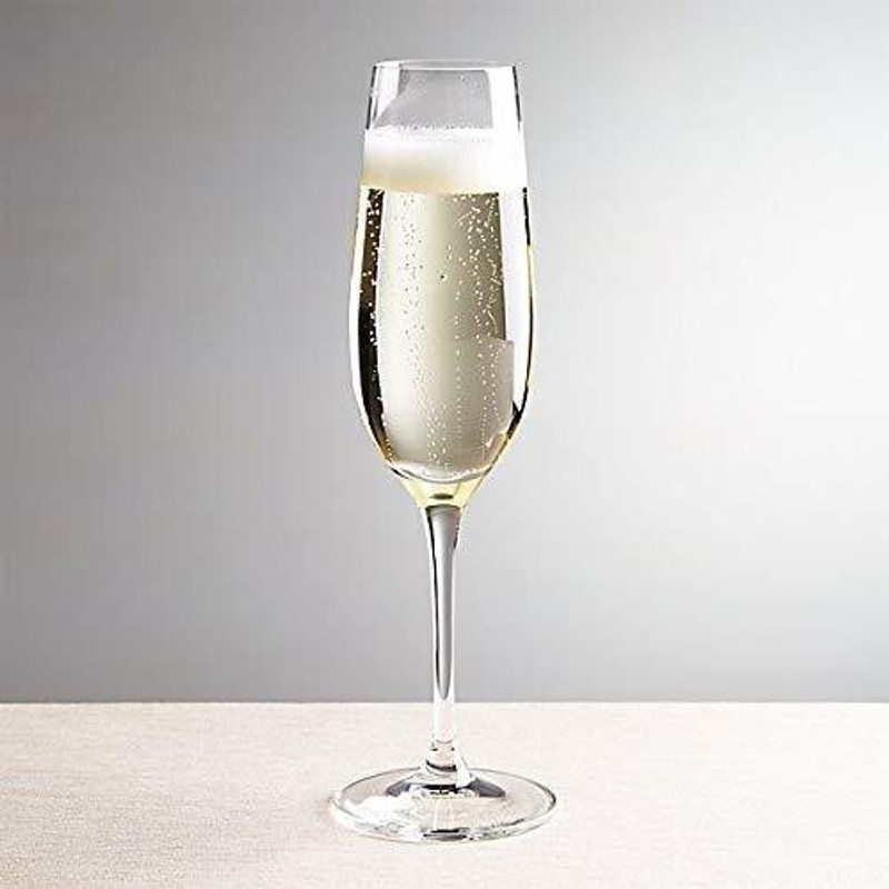MOOZICO (PACK OF 1)Crystal Wine Glass Champagne Glass Glass Wine Glass(170 ml, Glass, Clear)