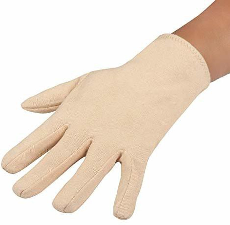 PRALAV Washable 100% Pure Cotton Hand Gloves for Multi-Purpose | Free Size | Skin color Diving Gloves(Skin)