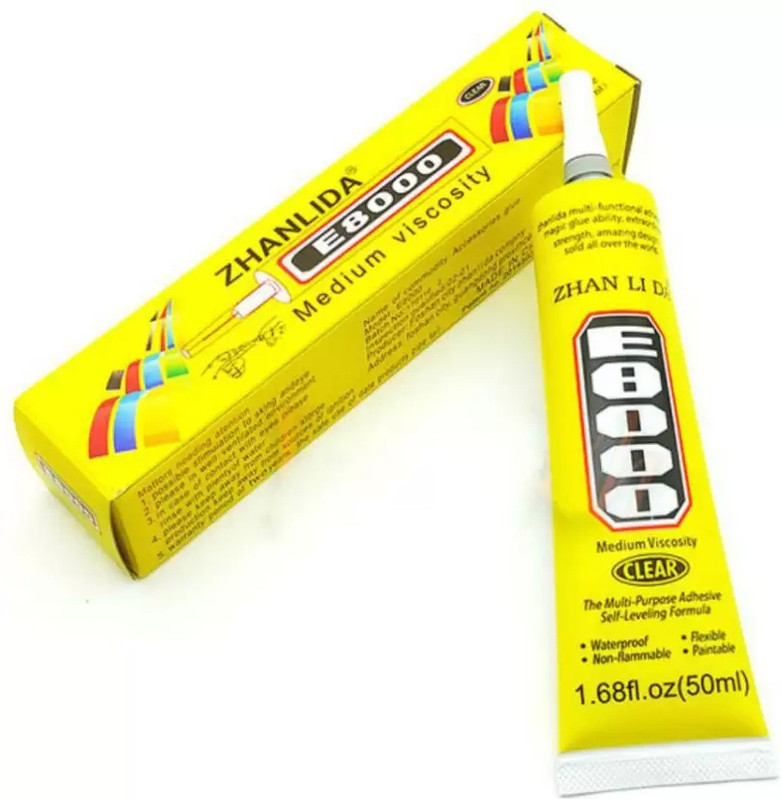 Ogzis Zhanlida E-8000 Multipurpose Clear glue For Mobile ,Laptop ,Jewellery Repairing Glue(50 ml)
