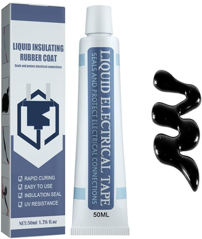 ELIE INDIA Liquid Insulating Rubber Coat Waterproof Electrical Tape Glue Sealant FastCuring Glue(50 ml)