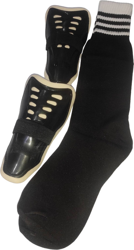 Shiv Sports Shin Pad and Socks Combo for Football Practice & Matches Football Shin Guard(Black)