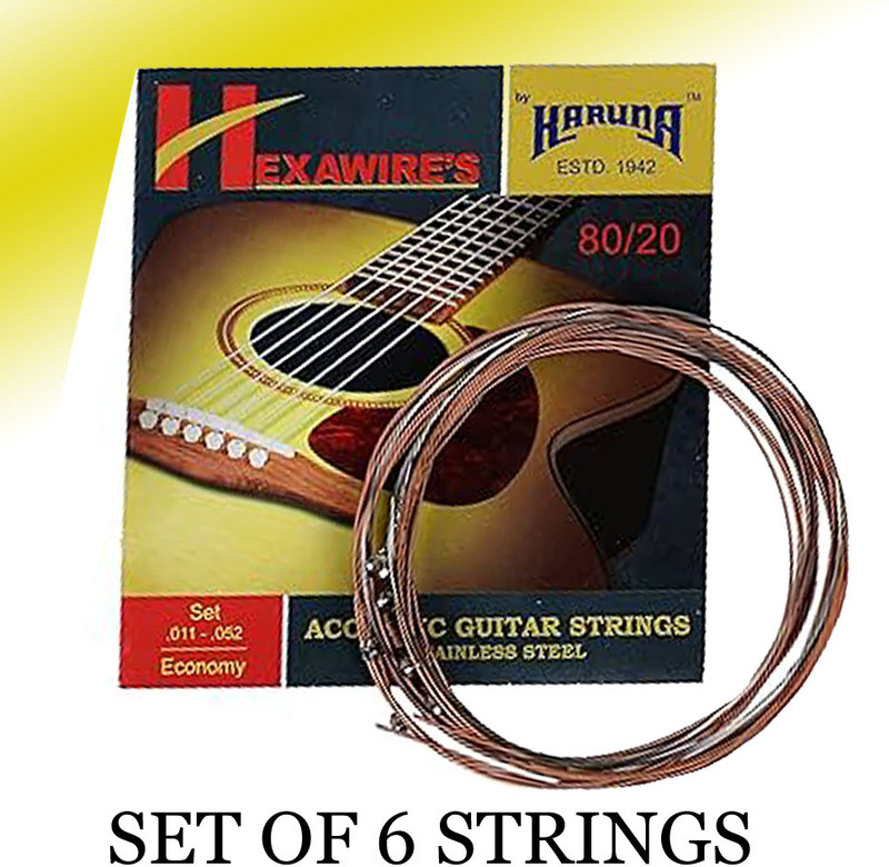 KARUNA Acoustic ECONOMY MGJ A21 Guitar String(6 Strings)