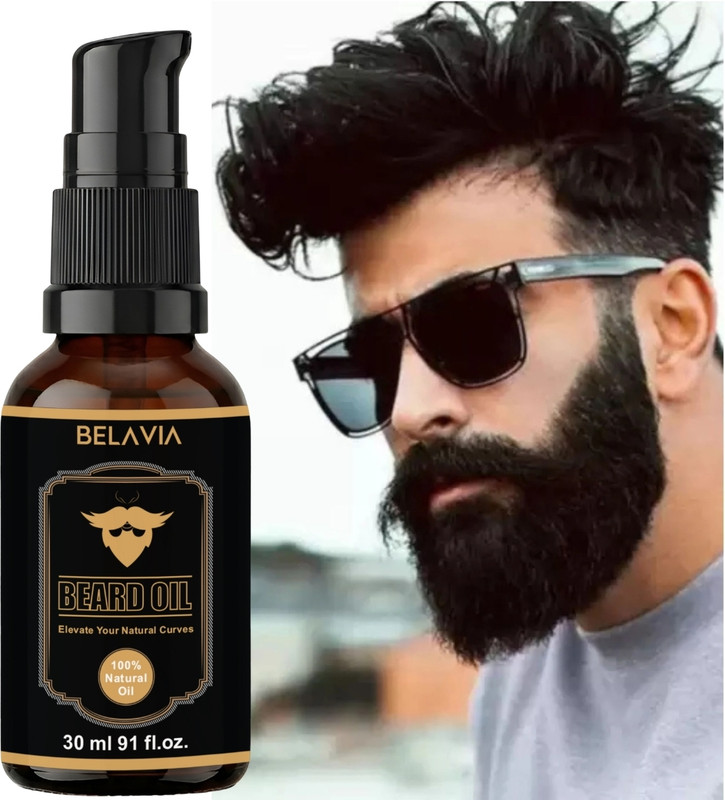 BELAVIA Natural Beard Growth Oil for Men | Beard Softener & Conditioner Hair Oil(30 ml)