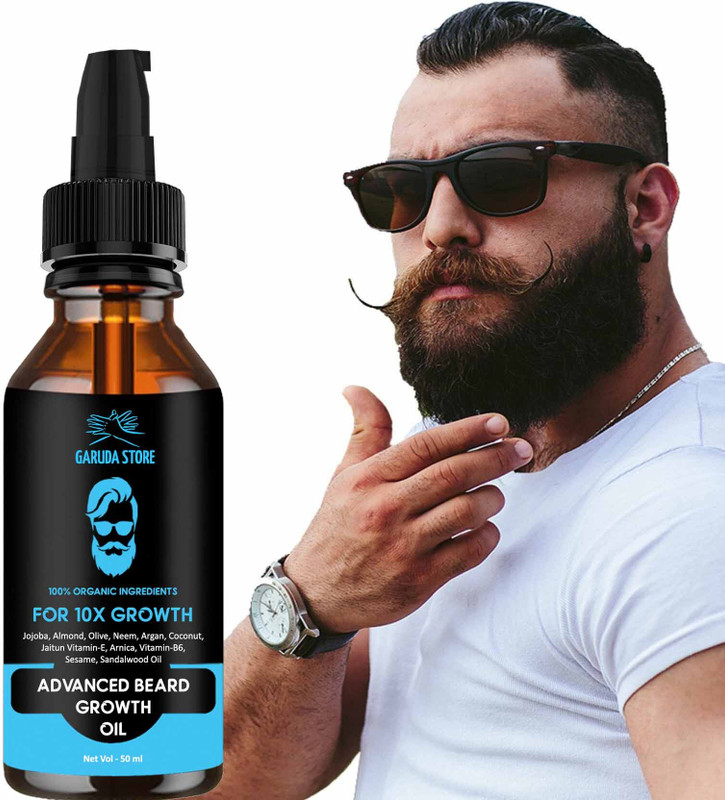 Garuda Store Oil - Beard Growth and Refreshes Skin Dermatologically Tested Hair Oil(50 ml)