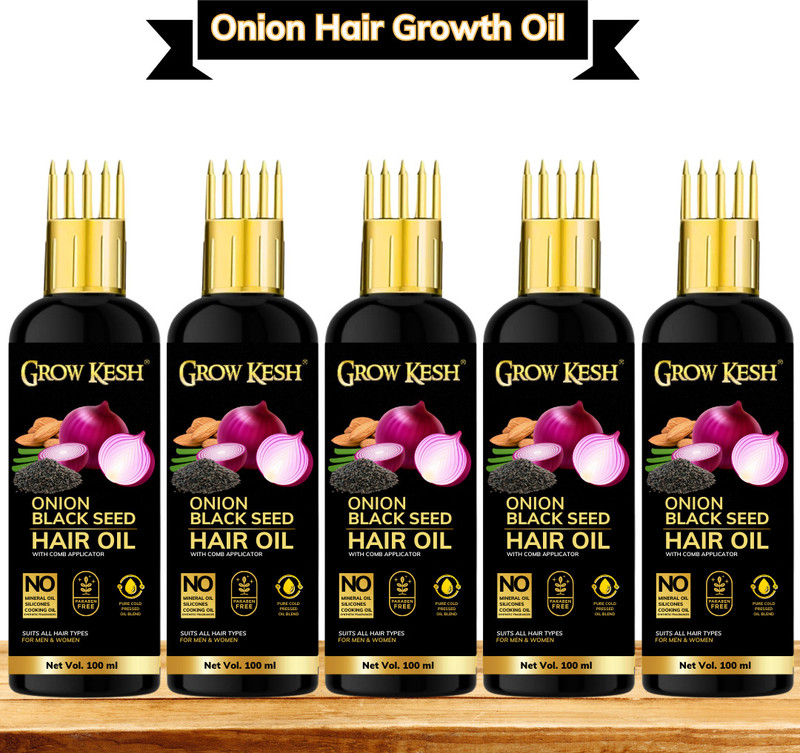 Growkesh Onion Hair Oil For Hair Growth And Hair Fall Control For Men And Women Hair Oil(500 ml)