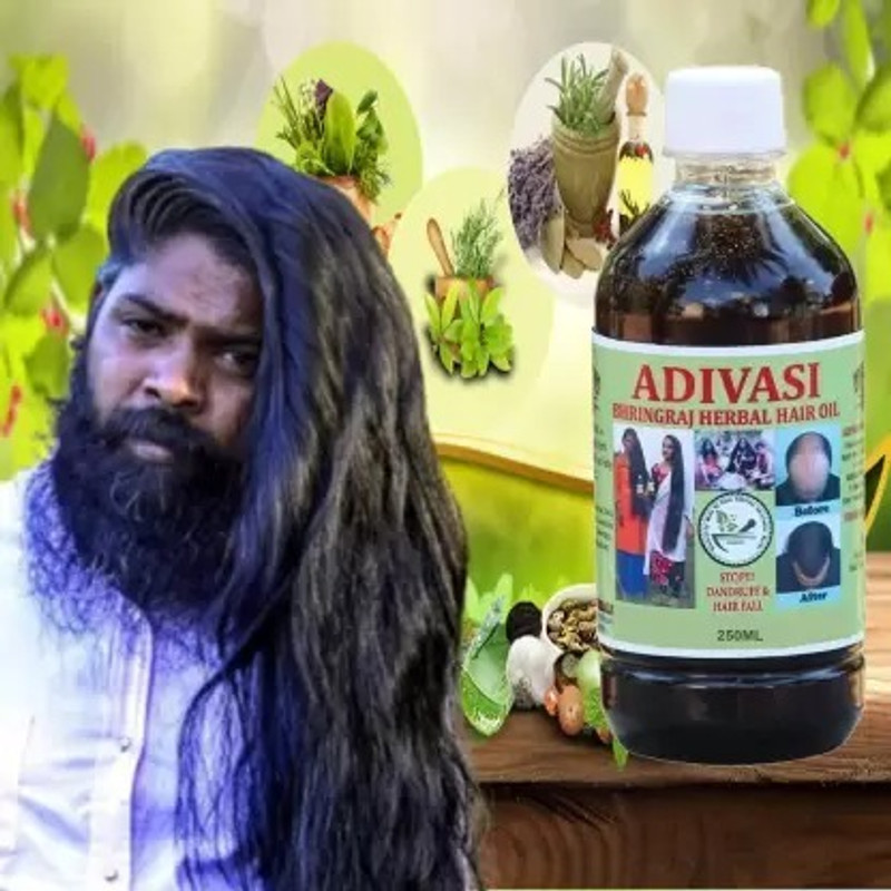 Adivasi BHRINGRAJ HAIR OIL FOR UNISEX HAIR OIL(200ML) Hair Oil(200 ml)