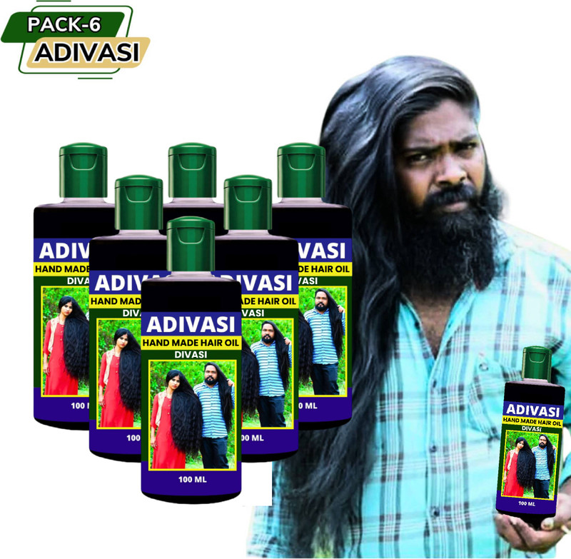 Adivasi Jadibuti Natural Pack 6  Hair Oil(600 ml)