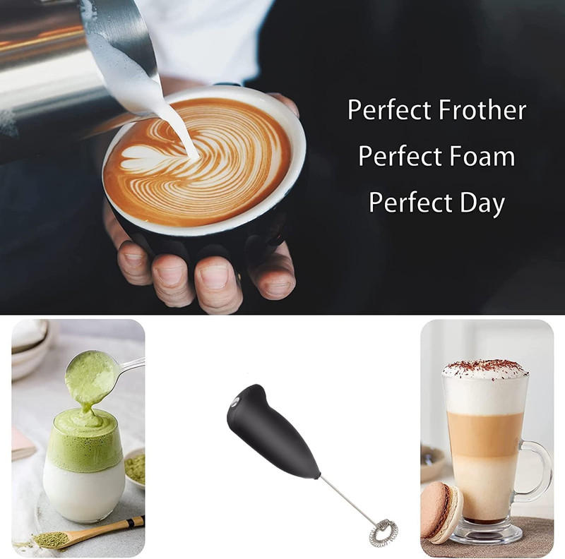 RECTITUDE 50 W Black Electric Whisk(Hot Milk, Coffee Foamer, Egg Beater, Hand Blender, Beater For Kitchen, Home)