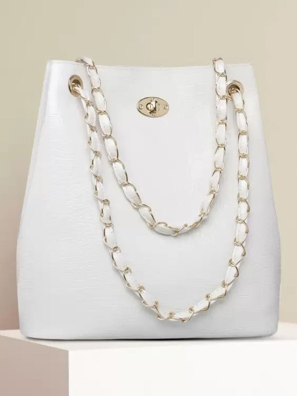 Mokobara Men & Women White Messenger Bag
