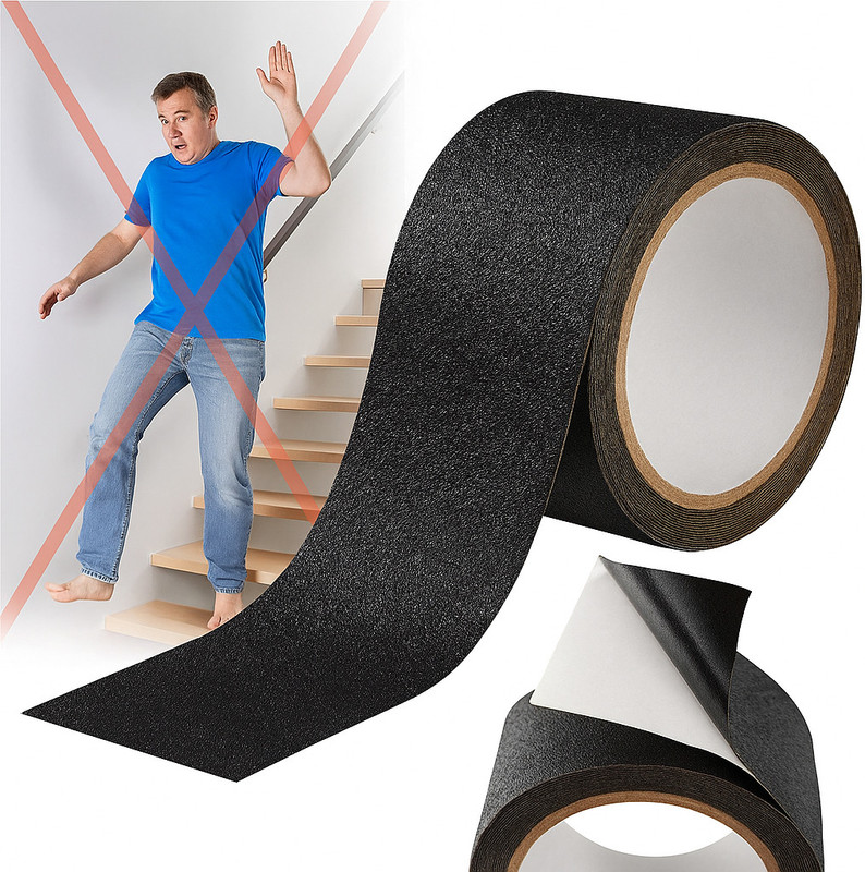 Mihircreation 5 mm Skateboard Grip Tape(Black)