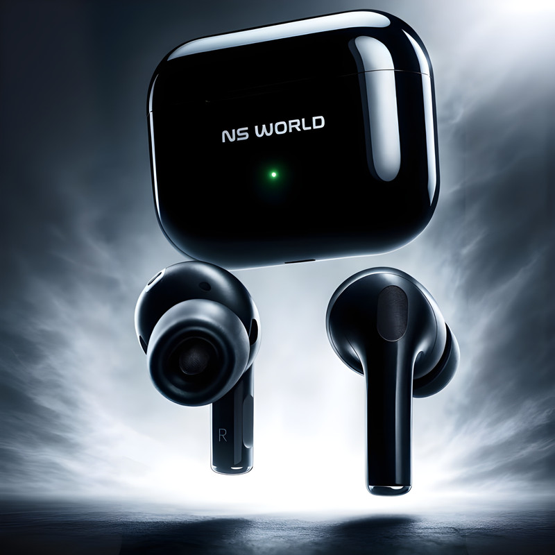 NS WORLD Thunderbuds X | Super Bass | Large Battery headphone | Touch Earbuds & Airbuds Bluetooth Headset(Thunder Black, True Wireless)