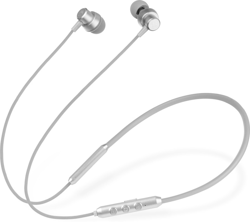 YOMAGIC New Bt Jazz Neckband With Vibration Upto 60Hr Playback Time Bluetooth(Grey, In the Ear)