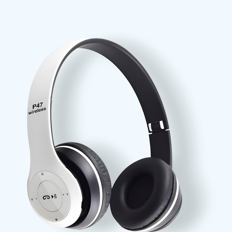 house of common Premium (Bluetooth Headphone) with Noise Cancelation Technology_FA Bluetooth & Wired(White, On the Ear)