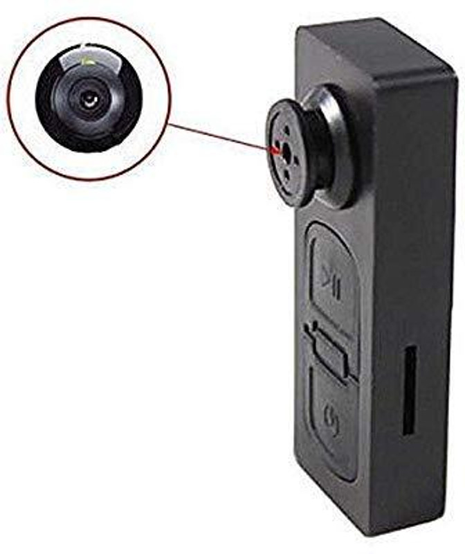 MIKO Spy Mini Hidden Camera in Button Portable Video and Audio Recorder 720p SAL 3.5-5 mm IP Camera Camera(Black)