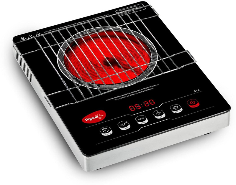 Pigeon 2000 W Radiant Cooktop Touch Panel(Black, Eva (15665))