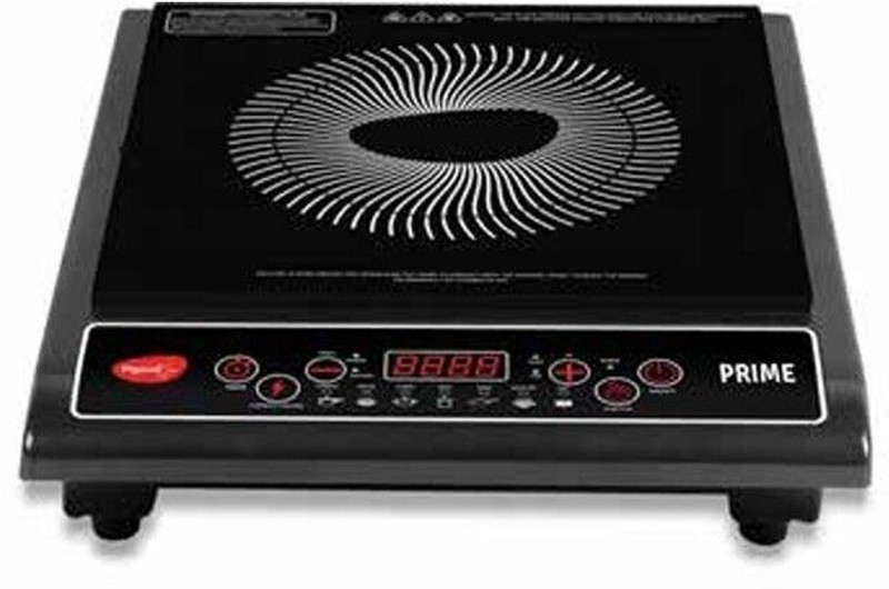 Pigeon 1800 W Induction Cooktop Push Button(Black, Prime With 7 Preset Indian Menu Options)