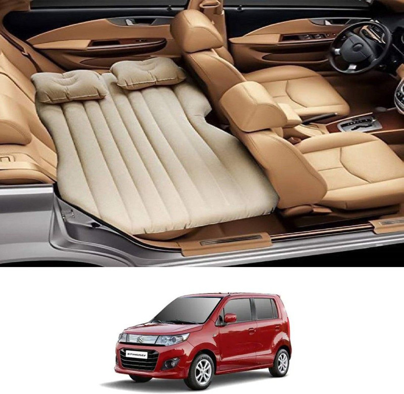 MVILAM Beige Car Inflatable Mattres NP4 Universal Fit Car Inflatable Bed Car Inflatable Bed