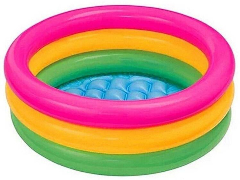 TopQore INTEX 2 feet inflatable kids bath water tub inflatable Swimming Pool Inflatable Swimming Pool(Multicolours)