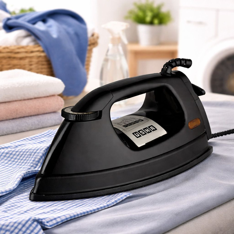 USHA EI 3710 Primora Heavy Weight 1000-Watt Dry Iron 1100 W Dry Iron(Black)