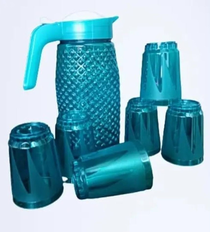 ANUWORD 4765 Jug Glass Set(Plastic)