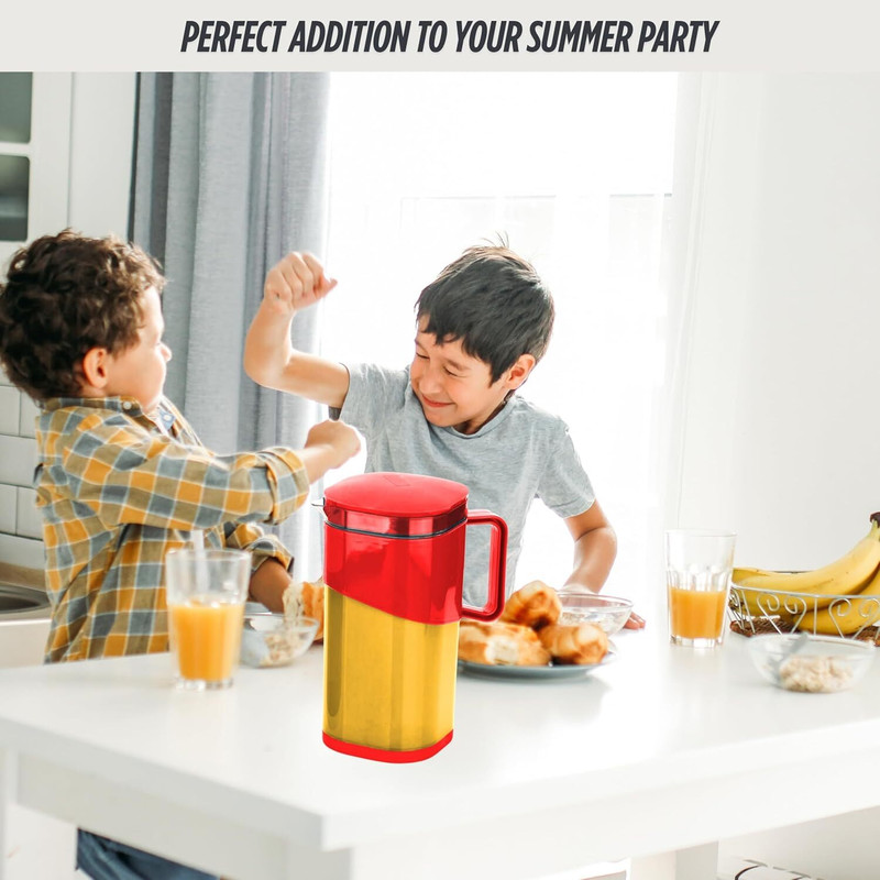 COOKVITA Water Jug, Gulp Jug Jug Bottle Glass Set(Plastic)