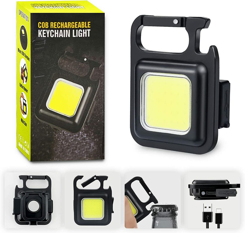 Wifton Portable pocket light with bottle opener, used for emergency lighting-1pc 3 hrs Torch Emergency Light(Black)