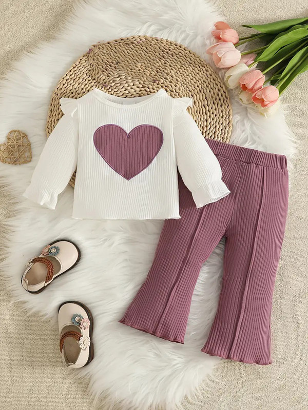 YAYAVAR Girls Party(Festive) Top Pant(Purple)