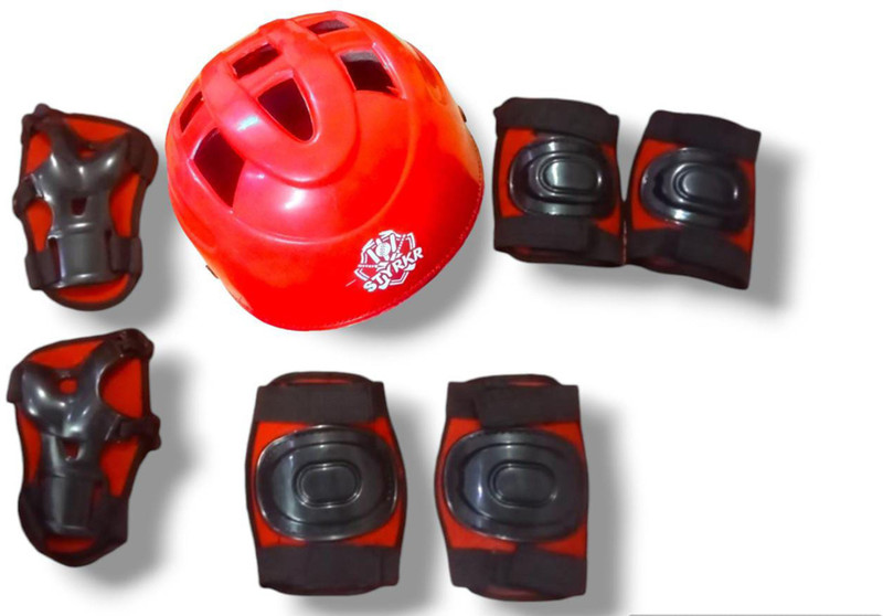 Benstar xfeSkating and Cycling Protection Skating Kit Skating Helmet(Red,Black)