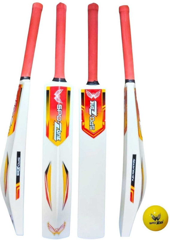 SPO Zone Hard Plastic Cricket Bat Full Size With Wined Ball PVC/Plastic Cricket Bat Cricket Kit