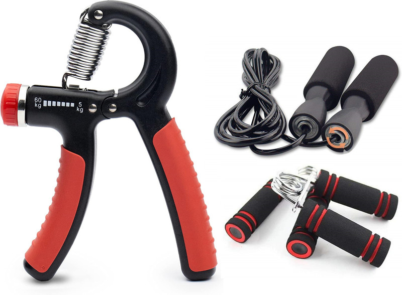 Pheonix Combo Of Sit Up Bar With Hand Gripper And Pencil Rope Fitness Accessory Kit Kit