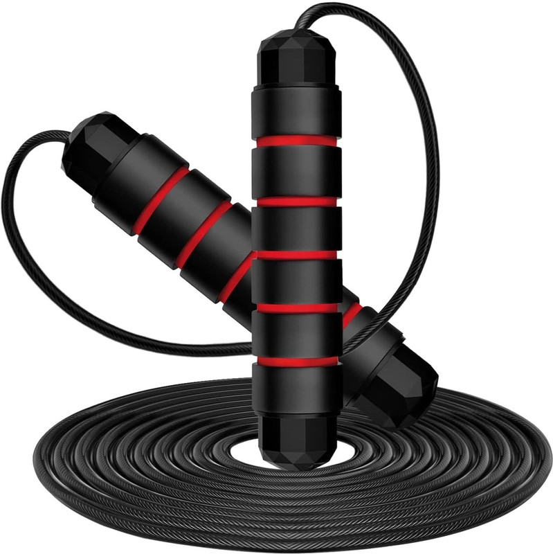 Fitnesstricks Skipping Rope with Weights | Jump Rope for Men & Women | For Workout & Exercise Ball Bearing Skipping Rope(Length: 270 cm)