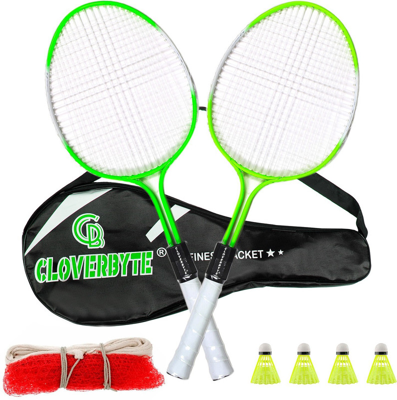 MINIBLITZ Junior Phantom For Kids with 4 Nylon Shuttles , Cover And 1 Net Badminton Kit