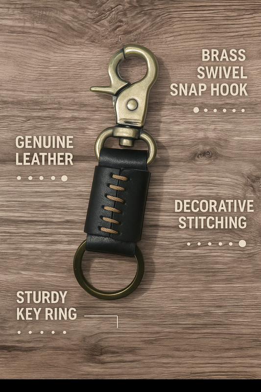 WILLIAM PAUL Genuine leather key chain for bike and office Key Chain
