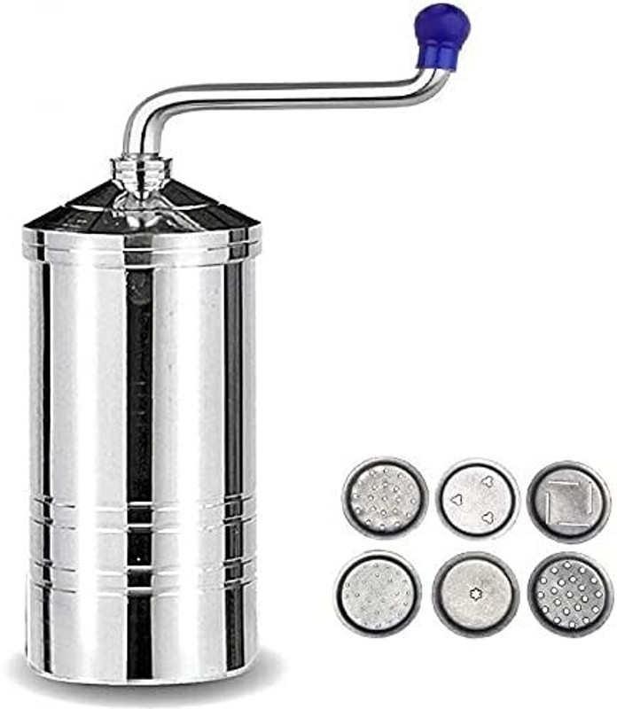 Puno Muruku, Chakli, Gathiya, Bhujia Maker With 6 Jali Chopper(1 Steel Sev Sancha machine)