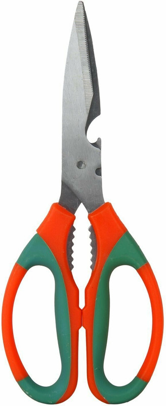 Eagean Multipurpose Kitchen Scissors For Home & Gardening Needs|Stainless Steel Blades Scissors(Set of 1, Multicolor)