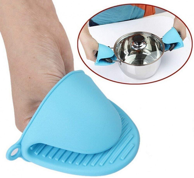 KHODAL ENTERPRIISE Silicone Cooking Pinch Grips Oven Mitts Potholder Kitchen Cooking Baking Kitchen Tool Set(Glove)