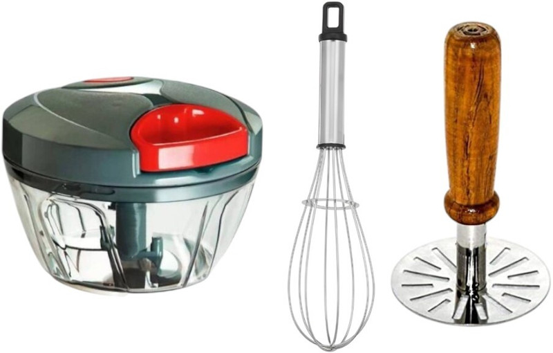 GITROX Vegetable & Fruit Chopper(1chopper , 1 whisk , 1 masher)