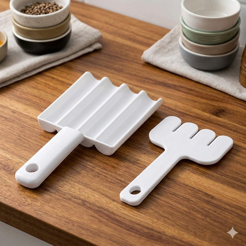 Vritti Manual Fritter Pakoda Maker-4-Grid Plastic Kitchen Scoop Snack Meatball Maker Kitchen Scoop