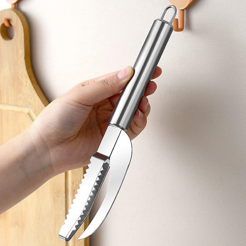 Villwin Stainless Steel Fish Chaku Fish Knife Multifunction Fish Scale Knife Fish Scaler(Pack of 1)