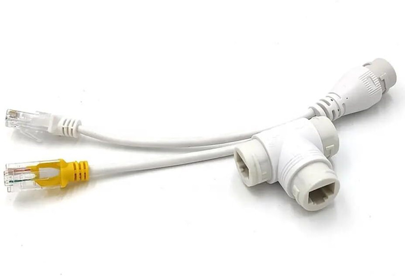 ULTRABYTES Poe Multiplexer 1 in 2 out | Poe Splitter Wired Ethernet Lan Adapter compatible with Windows(100 Mbps)