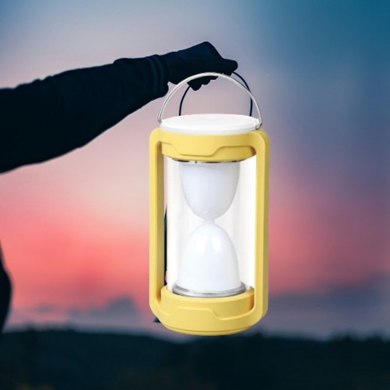 SACRO Yellow Plastic Hanging Lantern(5 cm X 9 cm, Pack of 1)