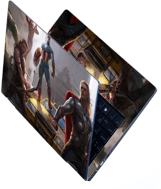 Adefex Full Body Cover Laptop Skin with Cutter & Wipe - Marvel (9) Premium Vinyl Laptop Skin Compatible for 15.6 inch(Theme: Signs & Symbols)