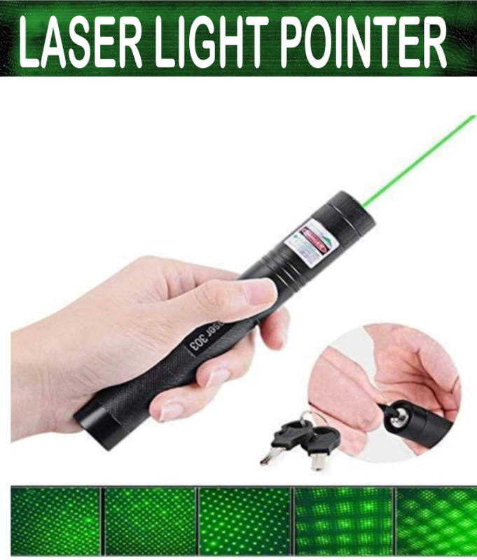 Pick And Nick Toys Green Laser Pointer for Presentation Multi shape Adjustable Disco Laser YOUL28(588 nm, GREEN, RED)